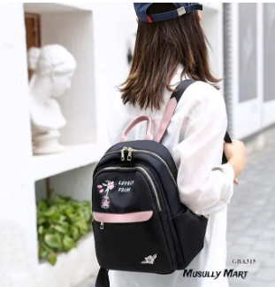 Flower Ladies Backpack Embroidered Shoulder School Bags Women Daily Travel Anti-Theft Bagpack